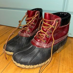 Maroon Bean Boots
